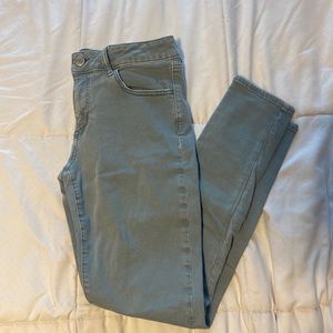 American Eagle Outfitters Sage Green Skinny Jeans